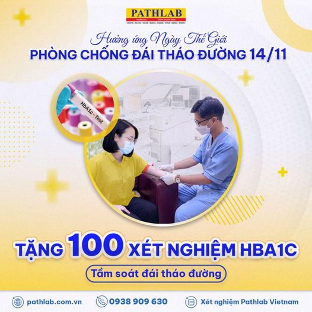 Pathlab Việt Nam tặng 100 xét nghiệm HBA1C nhân ngày Phòng chống đái tháo đường 14/11